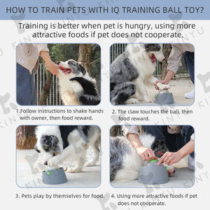 KINYU 2022 yeni İşlevli IQ eğitim Pet yavaş besleyici topu kase köpek bulmaca oyuncak zenginleştirme - Product Image 3