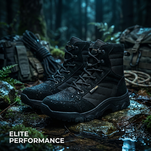 Wholesale Professional <strong>Weatherproof</strong> Leather Hiking Boots for Male Nature Mountain Trekking <strong>Shoes</strong> Rubber Sole - Product Image 4