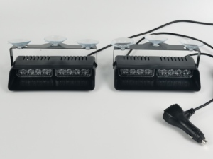 Feux de détresse à LED pour <span class=keywords><strong>pare</strong></span>-<span class=keywords><strong>brise</strong></span> avant de voiture et camion, double couleur, 16 LED universelles 12-24V avec 26 motifs de clignotement disponibles - Product Image 4