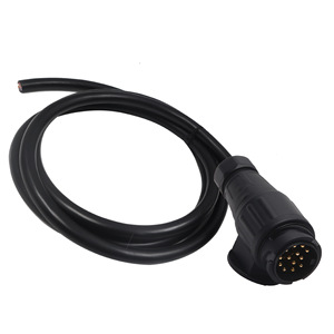 Câble de prise de remorque européenne 7 broches, adaptateur de prise 13 broches pour systèmes électriques de caravanes et de camping-cars - Product Image 2