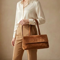 Sac à Rabat en Daim Minimaliste Moderne Femme Longue Anse Sac sous l'Aisselle Bureau Personnalisé OEM ODM 2026
