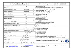 Xách tay rung calibrator YMCVC-02A hiệu chỉnh iepe gia tốc Phí gia tốc Điện áp/4-20mA Cảm biến khoảng cách cảm biến - Product Image 6