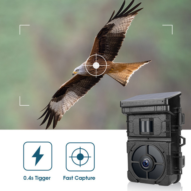 Cross-border HD CMOS Sensor Hunting Camera Wi-Fi Night Vision Solar-Powered Wildlife Tracking Outdoor Security