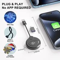 Adaptador inalámbrico CarPlay con vídeo Android Auto Car Converts Car Play Adapter Adaptador inalámbrico Carplay con vídeo de alta definición