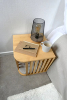 Modern houten kattenhuis bed meubels binnenhuisdierenverblijf met knusse kussen op maat gemaakt voor katten en kleine honden