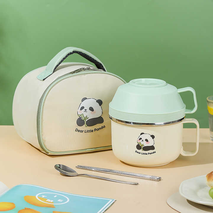 304 Stainless Steel Bento Box - 1800ml 3-Compartment Leakproof Lunch Box With Utensils