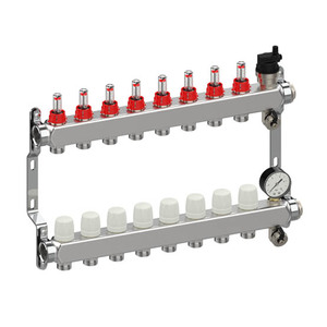 Nuova versione in acciaio inossidabile di alta qualità per il <span class=keywords><strong>riscaldamento</strong></span> del collettore dei <span class=keywords><strong>collettori</strong></span> del <span class=keywords><strong>pavimento</strong></span> dell'acqua della pompa - Product Image 2