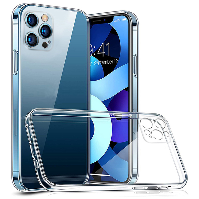 Clear Phone Cases Bulk Wholesale Transparent Shockproof TPU Phone Case for iPhone 17 Pro Max 16 15 14 13 12 11 XS XR Back Cover