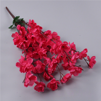 Faux Bouquet de Fleurs Artificielles de Prunier, Branche de Fleurs de Pêcher et Cerisier en Soie, Fausses Fleurs Décoratives pour Mariage, Maison, Bureau, Fête