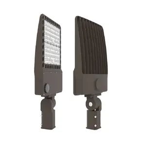 مصباح led لخزانة الأحذية الشارع ضوء موقف للسيارات منطقة ضوء القطب 100w 150w 200w 240w 300w120-480v جبل إلى جولة القطب أو الذراع