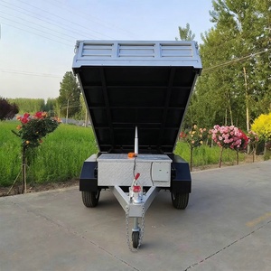 Remorque à <span class=keywords><strong>benne</strong></span> basculante hydraulique à double essieu, robuste, pour le transport <span class=keywords><strong>agricole</strong></span> - Product Image 3