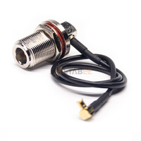 Câble RF N mâle coudé vers SMA mâle, assemblage coaxial RG58, 50 Ohm, étanche IP65, extension d'antenne 6 GHz