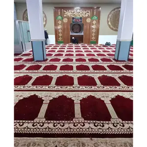 Fournisseurs de tapis tuftés à la main de mosquée de style traditionnel de haute qualité Tapis de mosquée en gros Tapis de prière Tapis