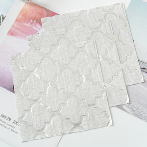 Paper Napkins Colored Gold Foil Stamped 330mm Three Layer For Themed Party Superior Quality - Product Image 2