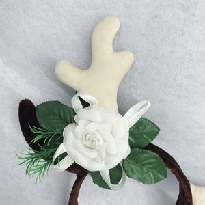Pinza para el pelo con forma de asta de ciervo, diadema de reno, decoraciones navideñas para niños y adultos, accesorios para actuaciones, regalo - Product Image 2
