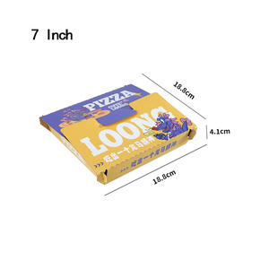 Sẵn sàng số lượng lớn thiết kế mới Chất lượng cao 7 8 9 10 12 inch cấp thực phẩm bánh <span class=keywords><strong>pizza</strong></span> Takeaway hộp giấy sóng bao bì hộp bánh <span class=keywords><strong>pizza</strong></span> - Product Image 2