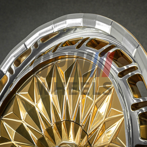 Jantes en alliage forgé GPW 5x114.3 5x120 5x130 personnalisées à rayons multiples 18-26 pouces pour BMW Audi, finition chromée et polie - Product Image 6