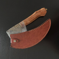 Couteau de coupe de viande forgé Longquan chinois motif léopard couteau de couperet de légumes et de Chef extraterrestre avec manche en bois