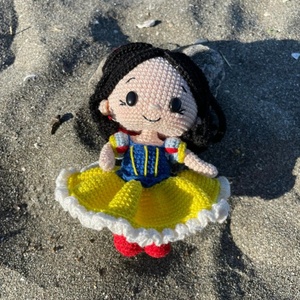 Regalo de cumpleaños festivo especial para vacaciones, muñecas de <span class=keywords><strong>princesa</strong></span> de ganchillo hechas a mano, <span class=keywords><strong>muñeca</strong></span> Amigurumi <span class=keywords><strong>blanca</strong></span> como la nieve de punto para bebé - Product Image 4