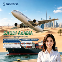 Agent d'expédition Amazon FBA en Arabie Saoudite, transitaire Chine-Riyadh, fret aérien et maritime express, service DDP porte-à-porte