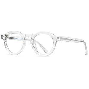 Gafas Ópticas con Marco Redondo Neutro TR90, Anti-Luz Azul Opcional, Colores de Marco Negro y Marrón - Product Image 2