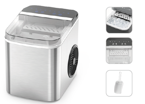 2025 NEW Design Stainless Steel <b>Ice</b> Maker <b>Machine</b> <b>Home</b> Use Portable Countertop Automatic <b>Ice</b> Maker 12kg/24hrs Household - Product Image 2