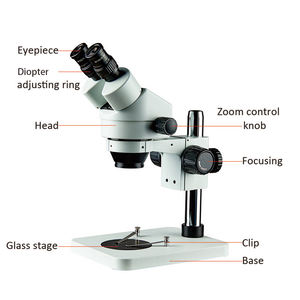 KUAIQU 3.5X-90X Usine Pas Cher <span class=keywords><strong>Prix</strong></span> Stéréo Microscope Trinoculaire Réparation Avec Appareil Photo Numérique HD-MI 38MP 1080P A MENÉ LA Lumière D'anneau - Product Image 2