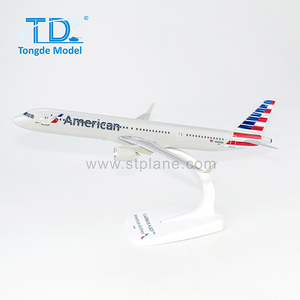Modellino Aereo American A321neo 1/200 22cm in Plastica ABS Personalizzabile, Souvenir da Collezione <span class=keywords><strong>per</strong></span> Aviazione <span class=keywords><strong>Civile</strong></span> - Product Image 1