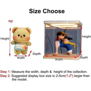 Trường hợp hiển thị acrylic với ánh sáng dẫn cho 400% lắp ráp bảo vệ Showcase Máy tính để bàn Showcase Bộ sưu tập - Product Image 6