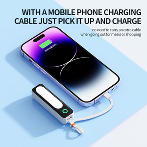<span class=keywords><strong>Batterie</strong></span> <span class=keywords><strong>Externe</strong></span> Portable 10W Mini Universelle avec Câble Intégré, Compatible <span class=keywords><strong>iPhone</strong></span> <span class=keywords><strong>et</strong></span> <span class=keywords><strong>Samsung</strong></span> - Product Image 5