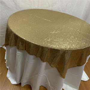 Trang trí tiệc cưới Tiệc vuông vàng bảng Overlay <span class=keywords><strong>toppers</strong></span> bảng vải - Product Image 6