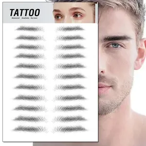 Tùy Chỉnh Eyebrow Tattoo 4D Giống Như Lông Mày Fake Eyebrow Tattoo Sticker Không Thấm Nước Lâu Dài Chuyển Nước Eye Brow Dán