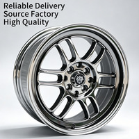 Ruedas Universales FLowtone de 16 Pulgadas 4x100/114.3, Llantas Ligeras de Aleación de Aluminio para VW Polo Golf Mk1 Mk2 Mk3 Lupo