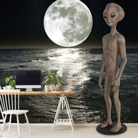 Figurine d'action extraterrestre dans une capsule temporelle d'une hauteur de 300cm Statue extraterrestre grandeur nature à vendre Statue de jardin extraterrestre
