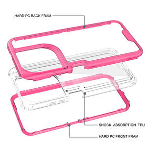 Funda Protectora Transparente 3 en 1 a Prueba de Golpes para Infinix Hot 60 Pro+ Smart <span class=keywords><strong>10</strong></span>+ Pop <span class=keywords><strong>10</strong></span> Spark 40 Pro+, Carcasa Transparente - Product Image 6