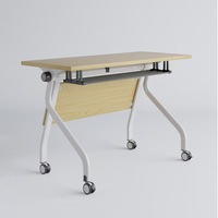 Cloison de bureau pliante rétractable combinaison efficace de meubles de bureau table de conférence à coutures mobiles