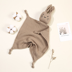 Manta de Gasa de Algodón Puro de Doble Capa para Niños, Toalla de Saliva para Bebés <span class=keywords><strong>Recién</strong></span> Nacidos, Linda Toalla de Saliva, Toalla para Dormir Cómodamente - Product Image 3
