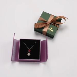 Luxury Jewelry Rigid Art Paper Double Door Recyclable <b>Earring</b> <b>Gift</b> <b>Box</b> with Custom Logo - Product Image 4