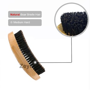 แปรงหวีเคราขนหมูป่า ขน<span class=keywords><strong>แข็ง</strong></span>ปานกลาง สำหรับ<span class=keywords><strong>ผม</strong></span><span class=keywords><strong>หยักศก</strong></span> ด้ามไม้บีช  รักษ์โลก พกพาสะดวก  พร้อมโลโก้สั่งทำได้ - Product Image 4