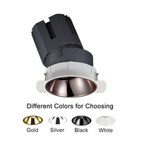 Low Ugr Frameless 18W Spot rotatif réglable encastré au plafond Zigbee COB LED Spotlight