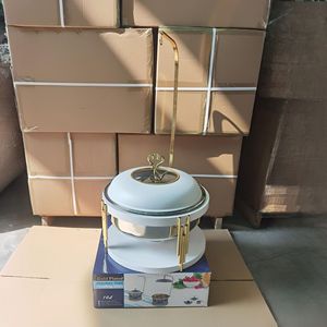 Réchaud électrique circulaire en acier inoxydable 500-1500W pour hôtel, restaurant, buffet - Product Image 2