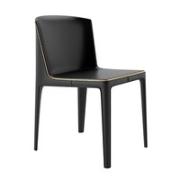 Chaise de salle à manger en métal minimaliste moderne haut de gamme pour hôtel, restaurant et salon