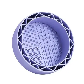 Reusable Makeup Brushes Cleaning Bowl Soft Texture Silicone Cosmetic Beauty Washing Bowl