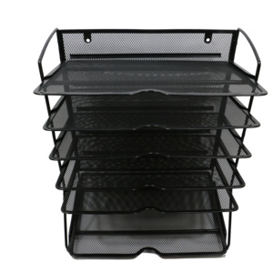 Estante de metal de acordeón escritorio paso bolsillo Oficina archivo colgante organizador caja - Product Image 1