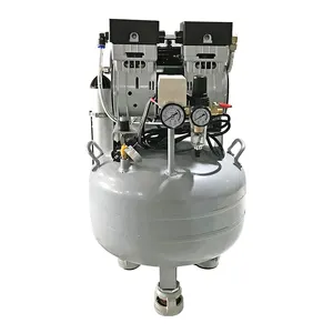 Superior silent 8bar 9bar portable oil free dental air compressor with dryer