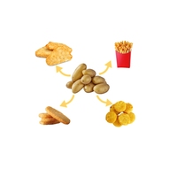 Ligne de production de galettes de pommes de terre SENSITAR à haute productivité automatique avec acier inoxydable 304 de qualité alimentaire