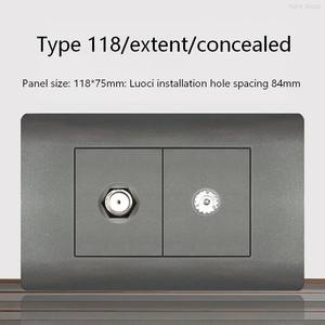 ซ็อกเก็ตคอมพิวเตอร์แบบดาวเทียมซีรีส์ 118 พร้อมแผงสัมผัส ปลั๊กไฟขั้นสูงสำหรับเครื่องใช้ไฟฟ้าภายในบ้าน - Product Image 6