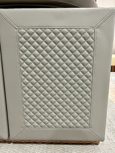 Executive desk di lusso italiano Post-moderno angolo presidente ufficio scrivania di lusso in legno acciaio a forma di moderno ceo scrivania da ufficio - Product Image 5