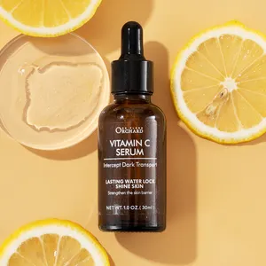 Grosir OEM Label pribadi Perawatan Wajah Pencerah pemutih memperkuat kulit penghalang Vitamin C Serum