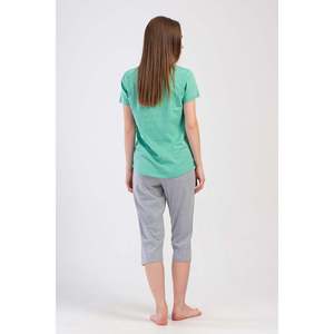 Combinaison de nuit ovale à manches courtes et col rond pour femmes - Product Image 1
